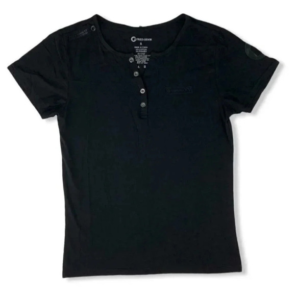 Fried-Denim Short Sleeve Black Size S Men's T-Shirt - Picture 2 of 10